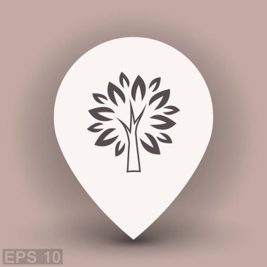 ağaç simgesiyle resim