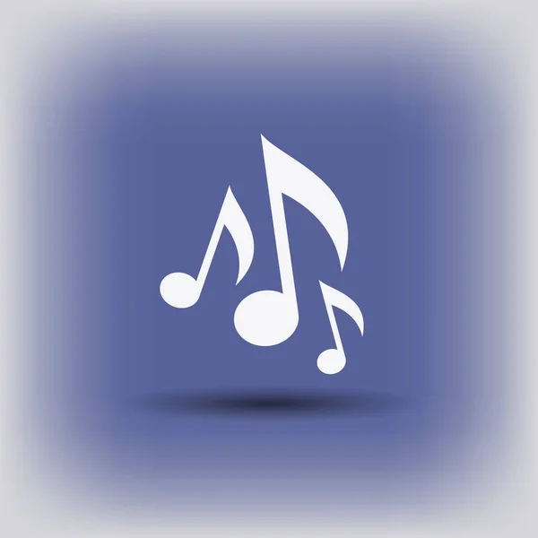 Muziek notities pictogram — Stockvector