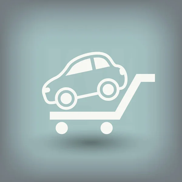 Pictograph van auto-pictogram — Stockvector