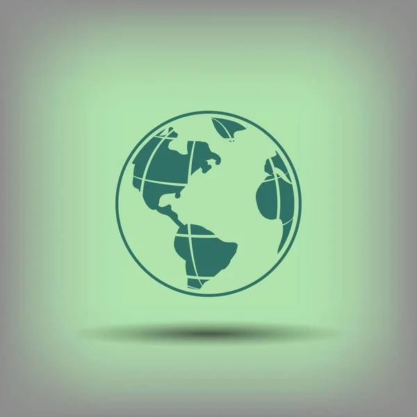 Pictogramme de l'icône du globe — Image vectorielle