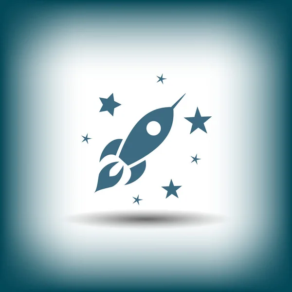 Pictografía de Rocket icono — Vector de stock