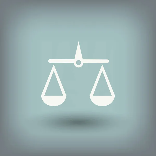 Pictograph rättvisa skalor — Stock vektor