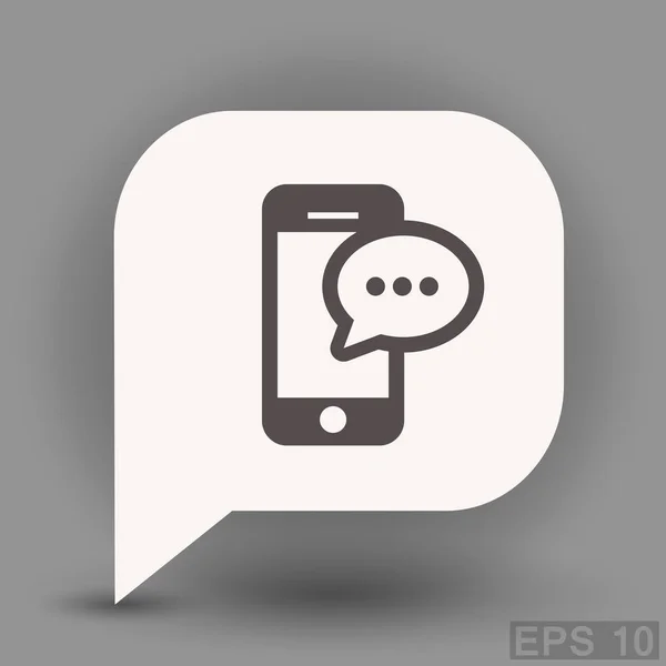 Повідомлення або балачка на смартфоні — стоковий вектор