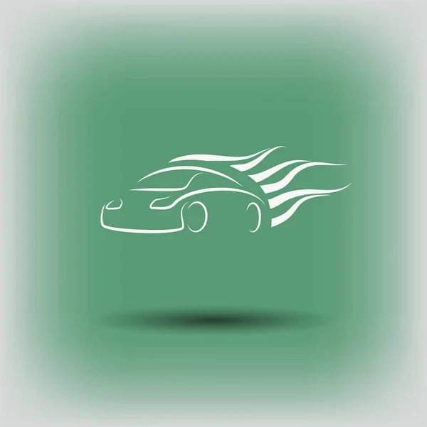 Pictografía del icono del coche — Vector de stock