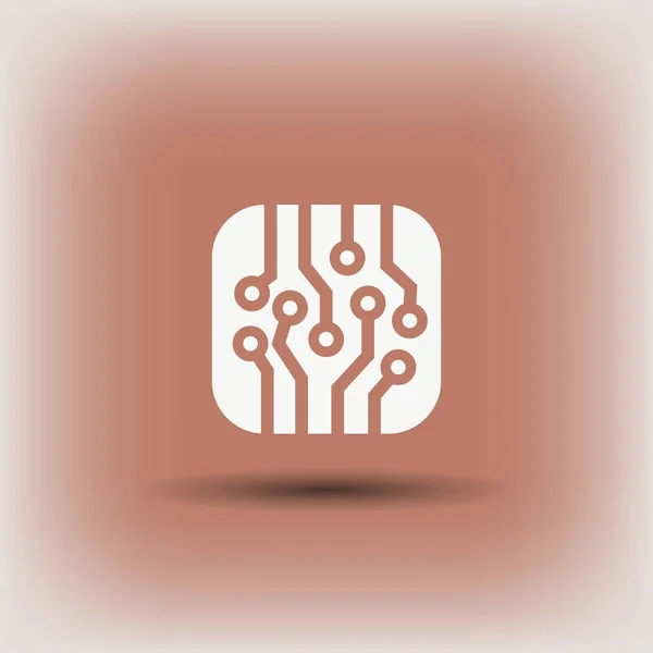 回路基板の概念アイコンの絵文字 — ストックベクタ