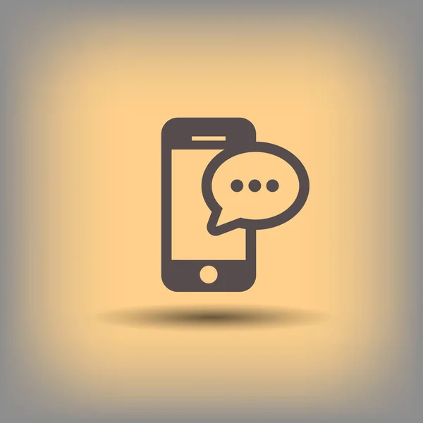 Message ou chat sur smartphone — Image vectorielle