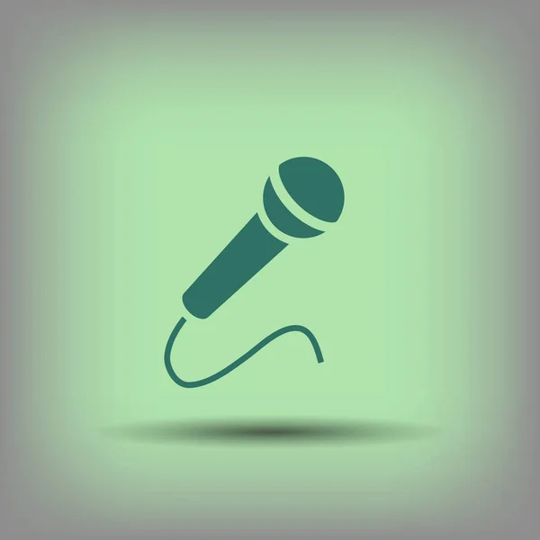 Pictogramme de l'icône du microphone — Image vectorielle