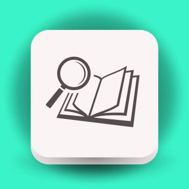 kitap ve büyüteç cam