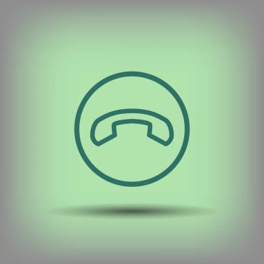 Telefon tüp simgesi