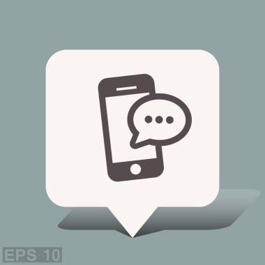 ileti veya smartphone cep telefonu ile sohbet