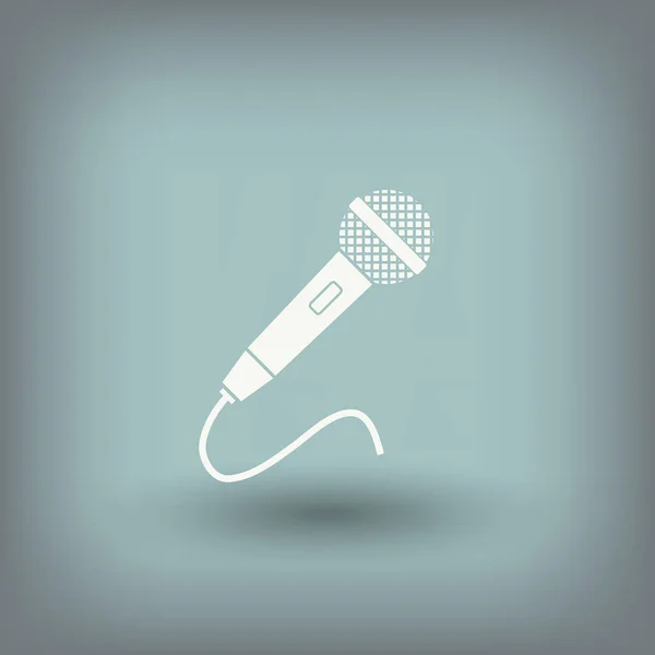 Mikrofon simgesinin piktografı — Stok Vektör