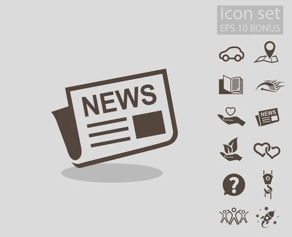 Diseño de icono de noticias — Vector de stock