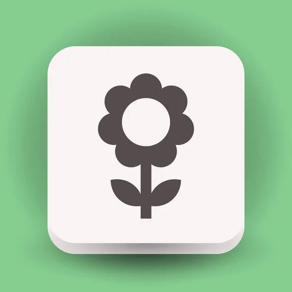 Pictogramme de l'icône de fleur — Image vectorielle