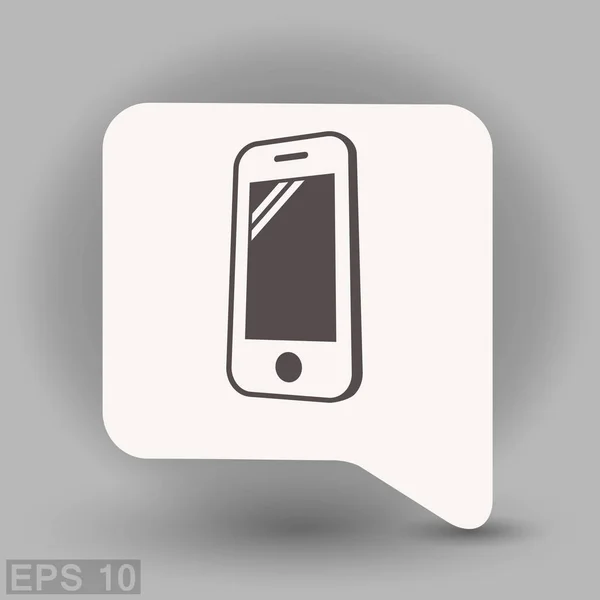 Pictograph van mobiele pictogram — Stockvector