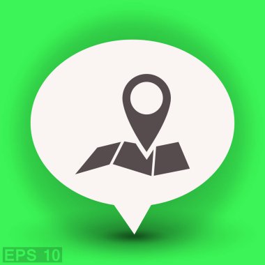 Harita simgesinde iğne