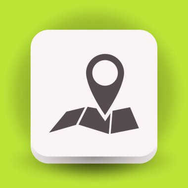 Harita simgesinde iğne