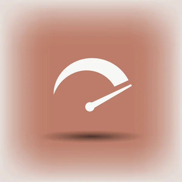 Pictogramme de l'icône du compteur de vitesse — Image vectorielle