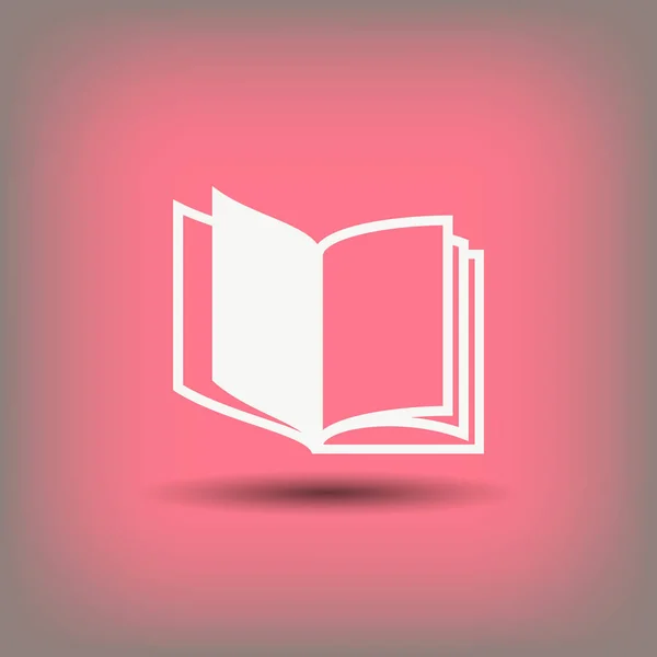 Pictograph van open boek — Stockvector
