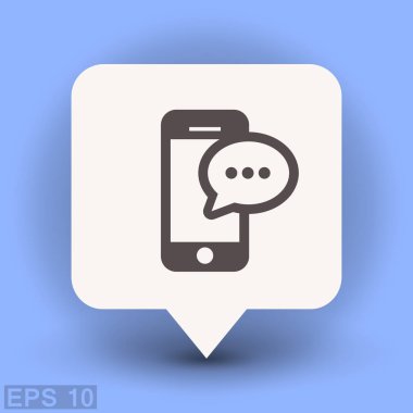 ileti veya smartphone cep telefonu ile sohbet