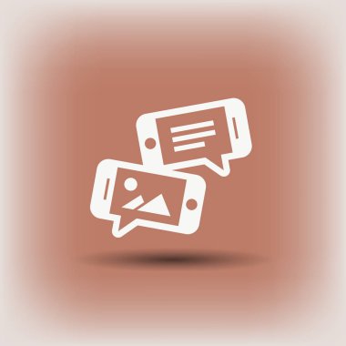 ileti veya smartphone cep telefonu ile sohbet 