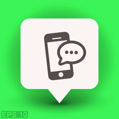 ileti veya smartphone cep telefonu ile sohbet