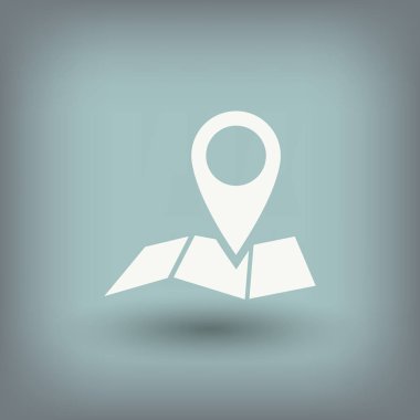 Harita simgesinde iğne