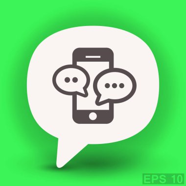 ileti veya smartphone cep telefonu ile sohbet