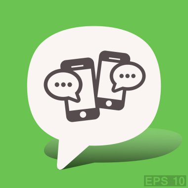 ileti veya smartphone cep telefonu ile sohbet