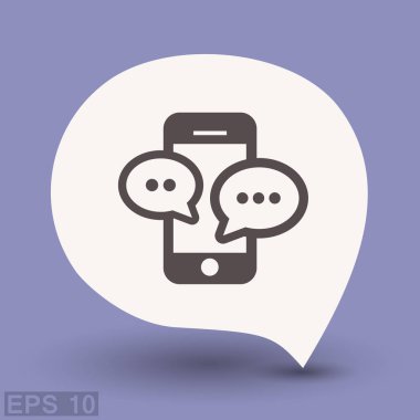 ileti veya smartphone cep telefonu ile sohbet