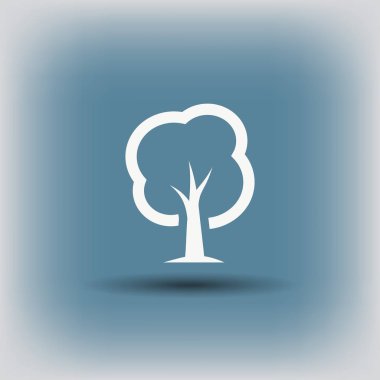 ağaç basit simgesi