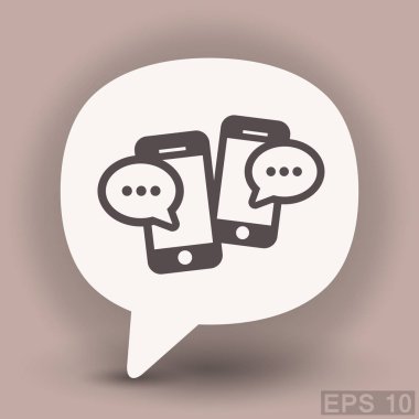 ileti veya smartphone cep telefonu ile sohbet