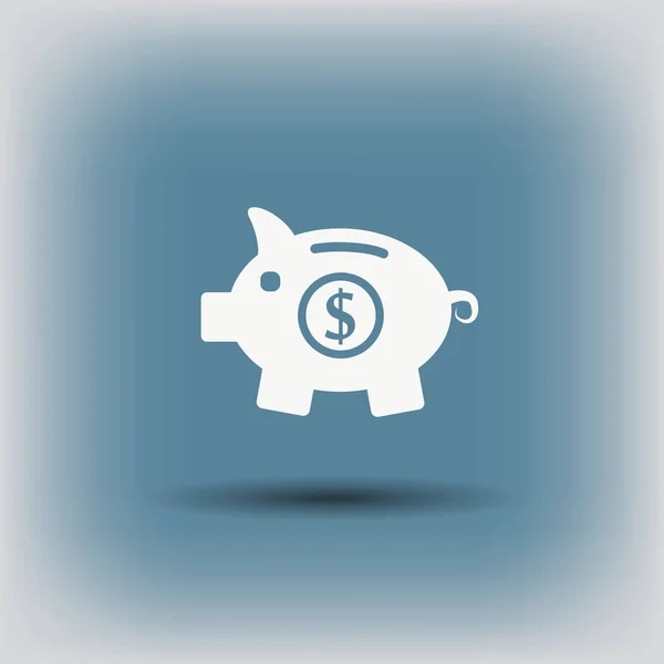 Piggy bank icon — Stock Vector