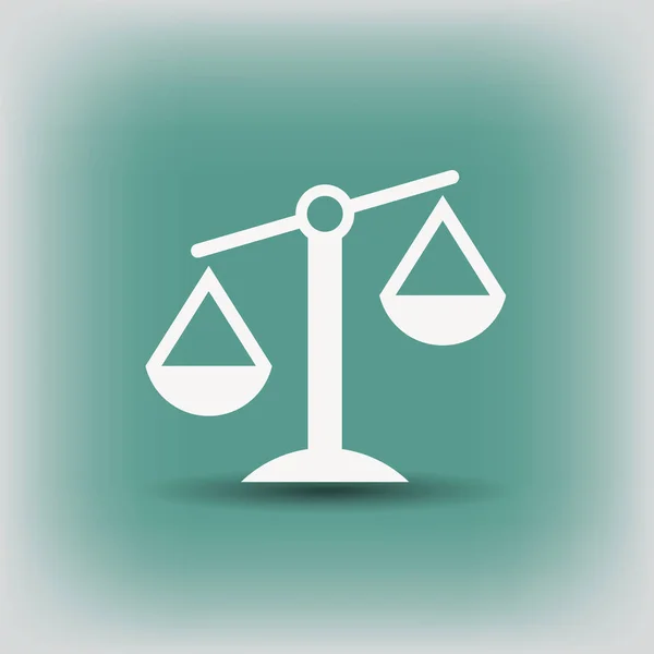 Pictograph van Justitie schalen — Stockvector