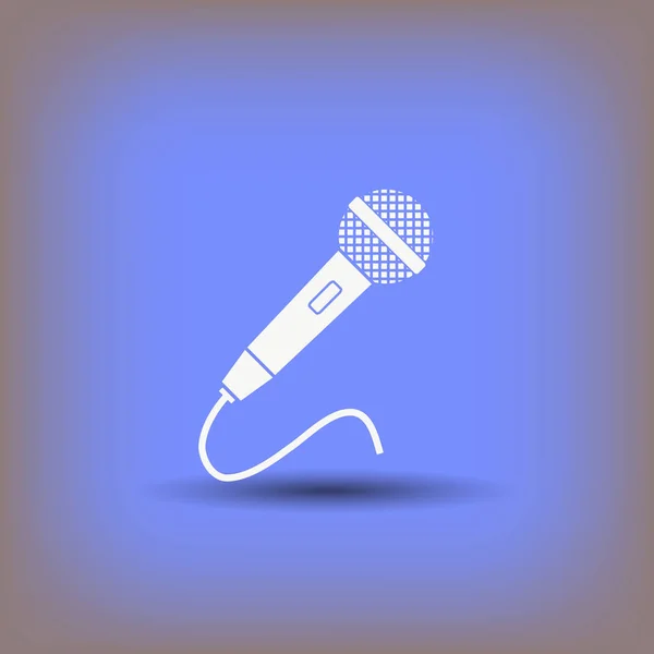 Piktograf ikony mikrofonu — Wektor stockowy