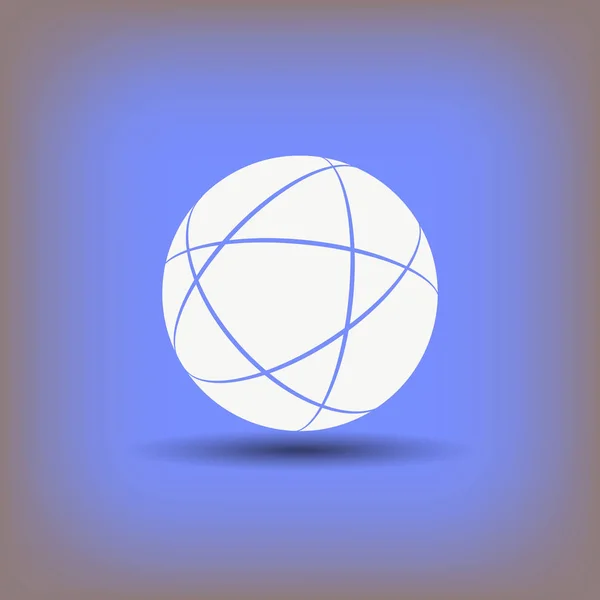 Globo icono simple — Vector de stock