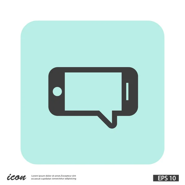 Messaggio o chat su smartphone — Vettoriale Stock