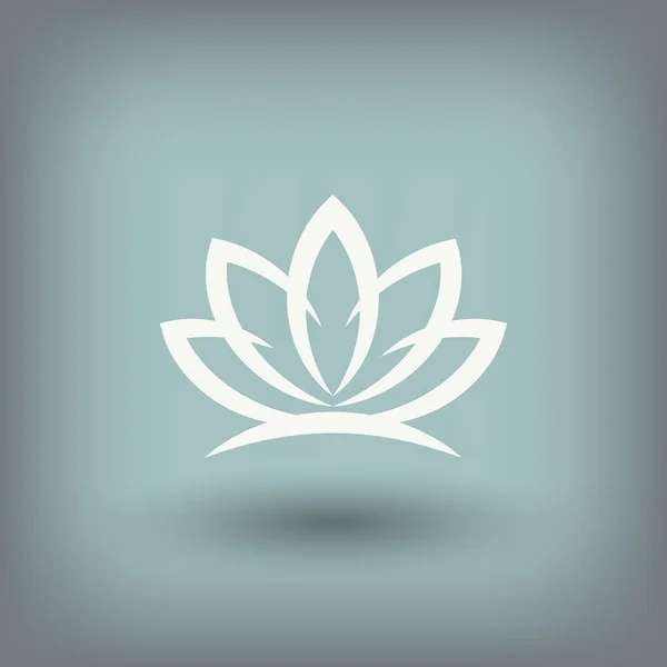 Pictograph av lotus-knappen — Stock vektor