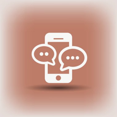 ileti veya smartphone cep telefonu ile sohbet