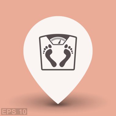 Banyo ölçekler simgesi