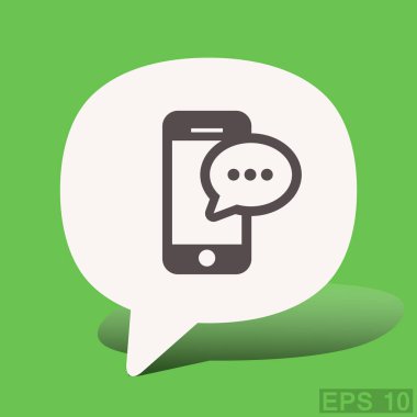 ileti veya smartphone cep telefonu ile sohbet