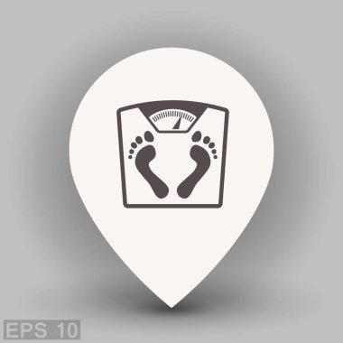 Banyo ölçekler simgesi