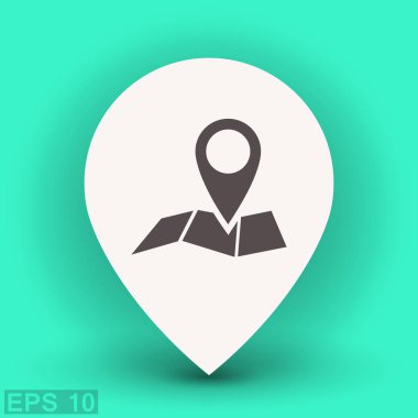 Harita simgesinde iğne