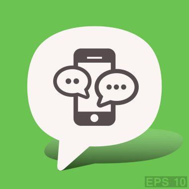 ileti veya smartphone cep telefonu ile sohbet