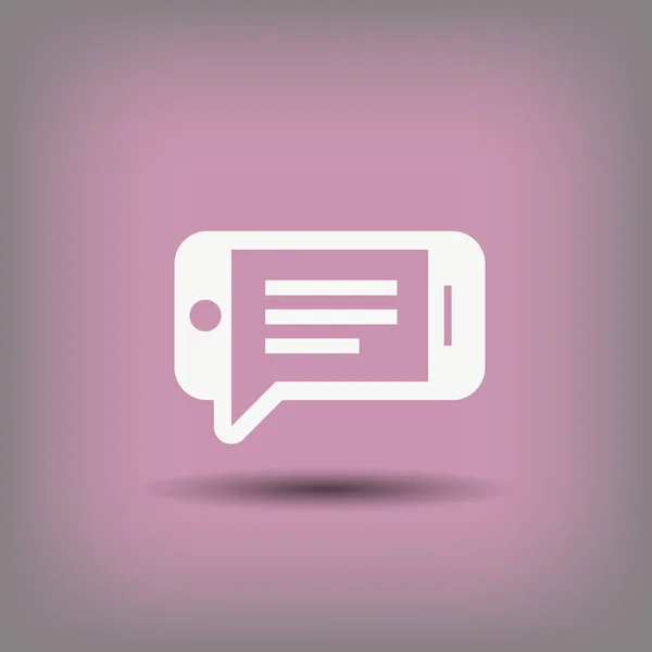 Üzenetet, vagy chat-ra smartphone — Stock Vector
