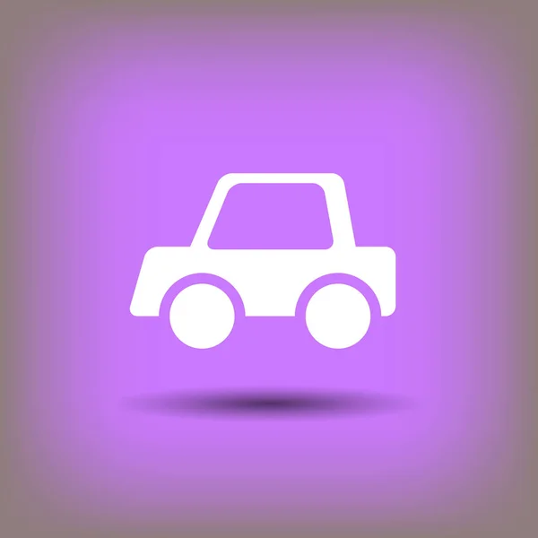 Icône de voiture simple — Image vectorielle