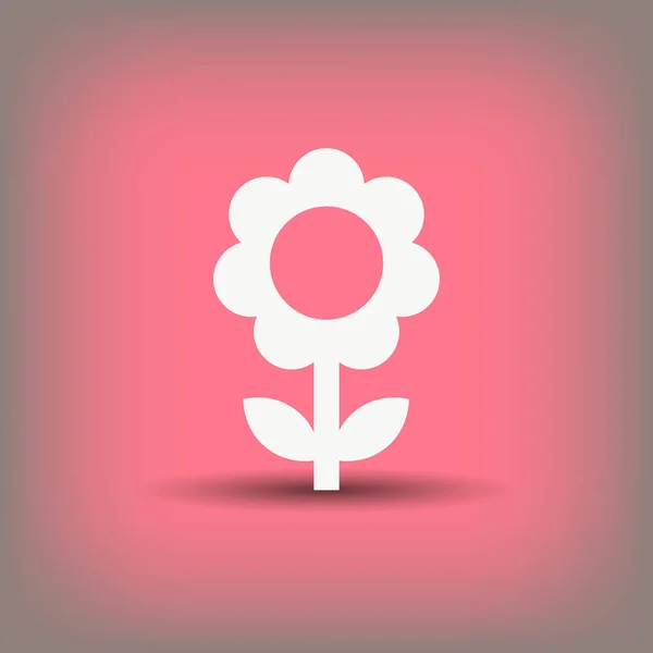 Pictograph of flower icon — Stock Vector