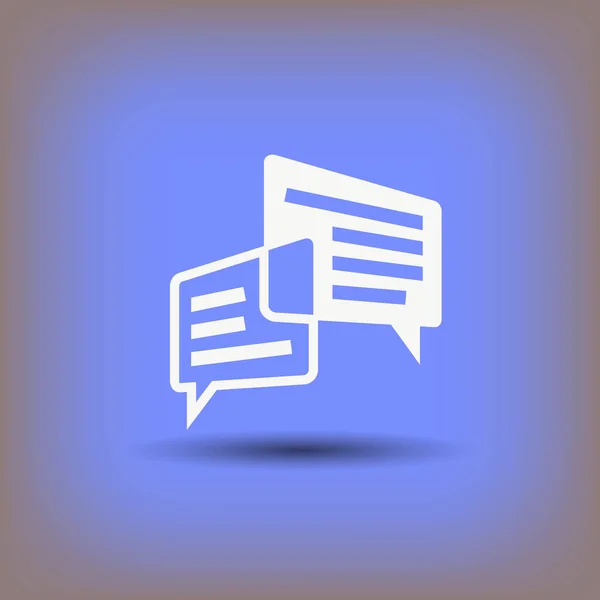Pictograph av meddelande eller chat-ikonen — Stock vektor
