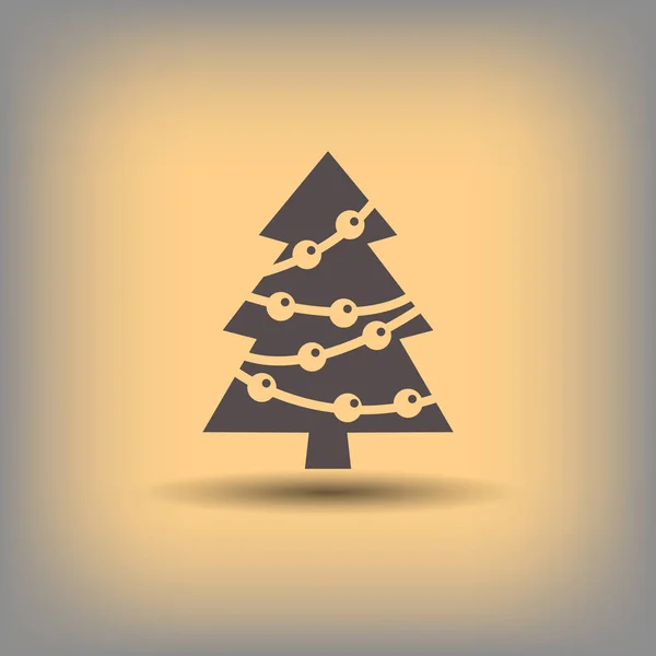 Pictogramme de l'arbre de Noël — Image vectorielle