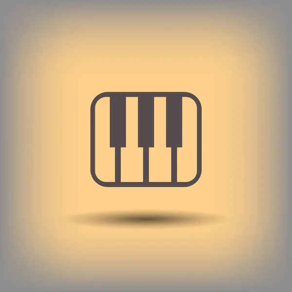 Pictograph of music keyboard — Stock Vector