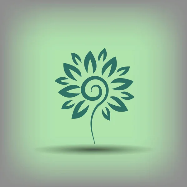 Pittogramma dell'icona del fiore — Vettoriale Stock